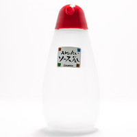 Plastic Sauce Bottle 340ml - Red