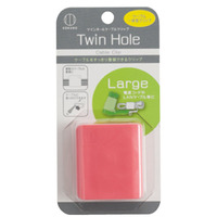 Twin Hole Cable Clip - Large - Pink