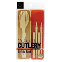 GO OUT Cutlery Red