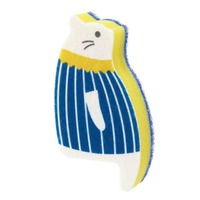 Sitting Cat Kitchen Sponge - Blue