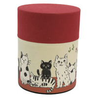 Japanese Tea Canister - Cat Cat