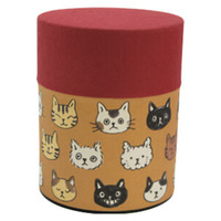 Japanese Tea Canister - Cat Face