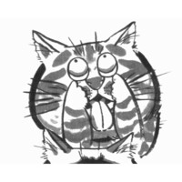 Japanese Tenugui Hand Towel Thick - 5 Cats あっかんべぇ